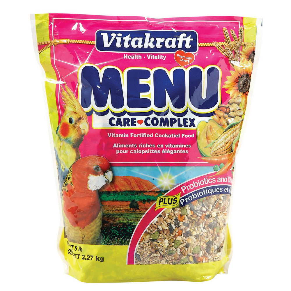 Vitakraft, Vitakraft Menu Cockatiel Food, 5 Lbs