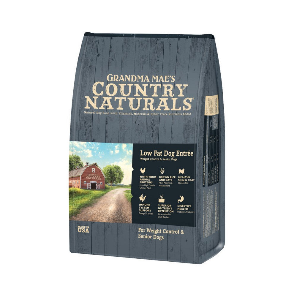 Grandma Mae's Country Naturals, Grandma Mae's Country Naturals Low Fat Dry Dog Food, Chicken & Rice,  4 Lbs