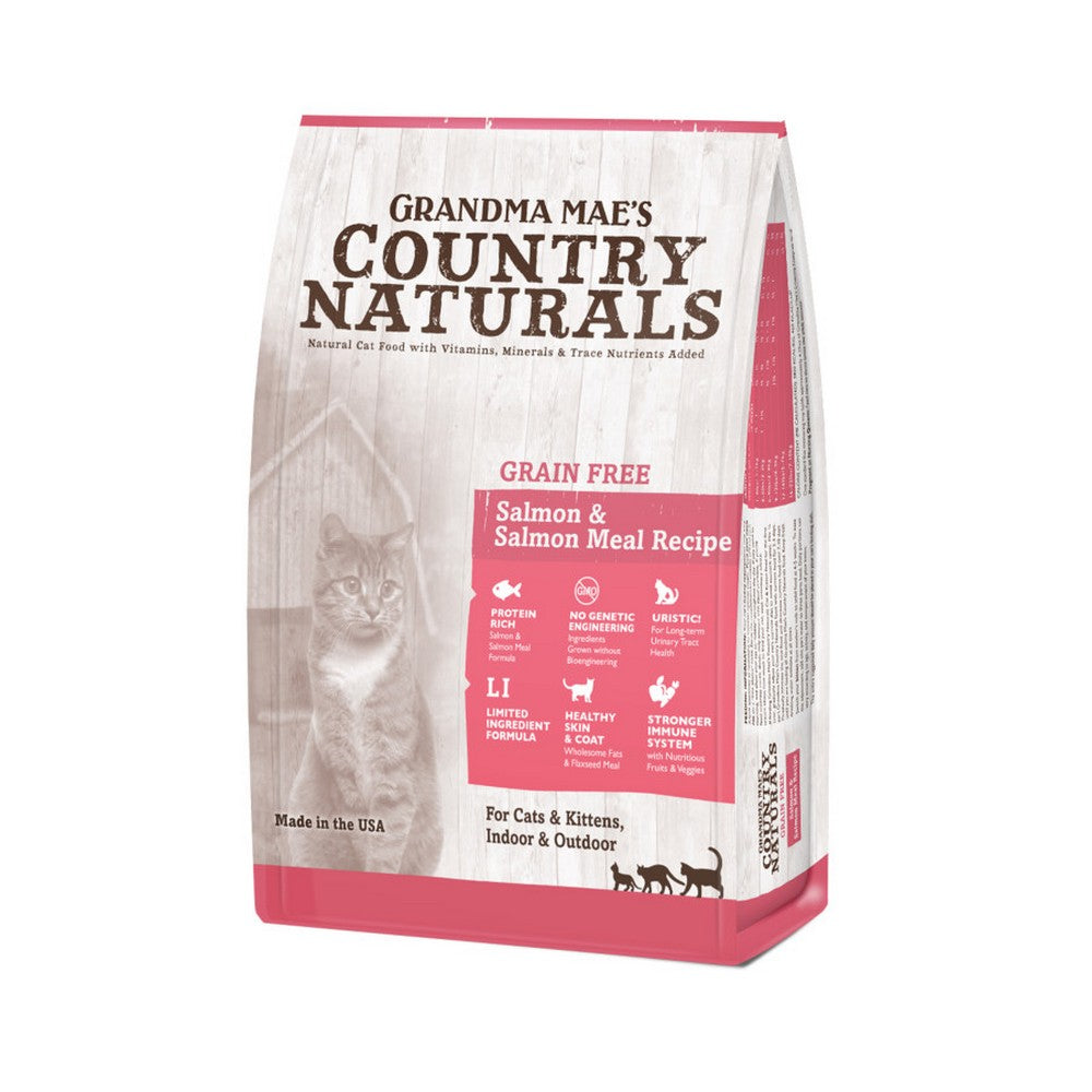 Grandma Mae's Country Naturals, Grandma Mae's Country Naturals Grain Free Dry Cat Food, Salmon,  6 Lbs