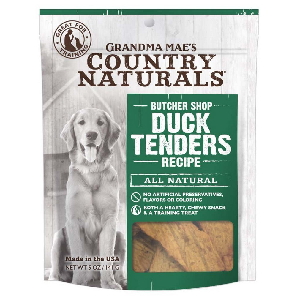 Grandma Mae's Country Naturals, Grandma Mae's Country Naturals Grain Free Duck Tenders Dog Treats, 5 Oz