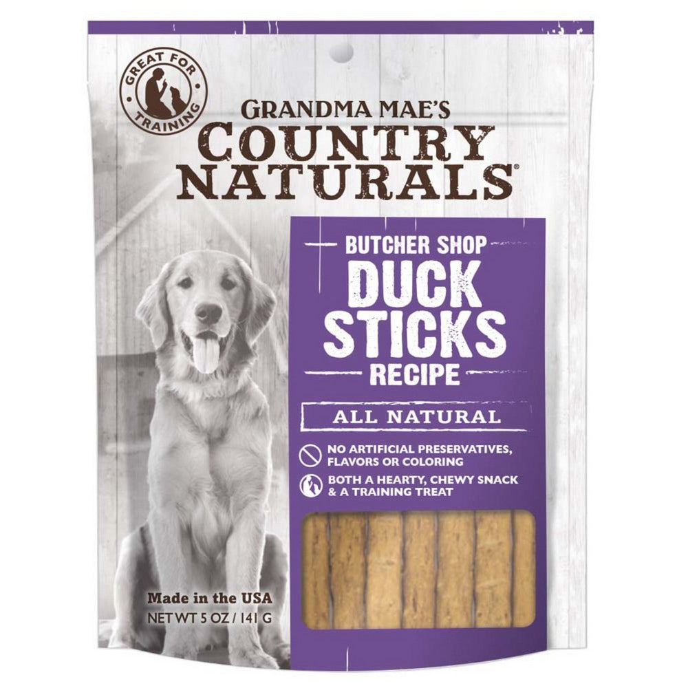 Grandma Mae's Country Naturals, Grandma Mae's Country Naturals Grain Free Duck Sticks Dog Treats, 5 Oz