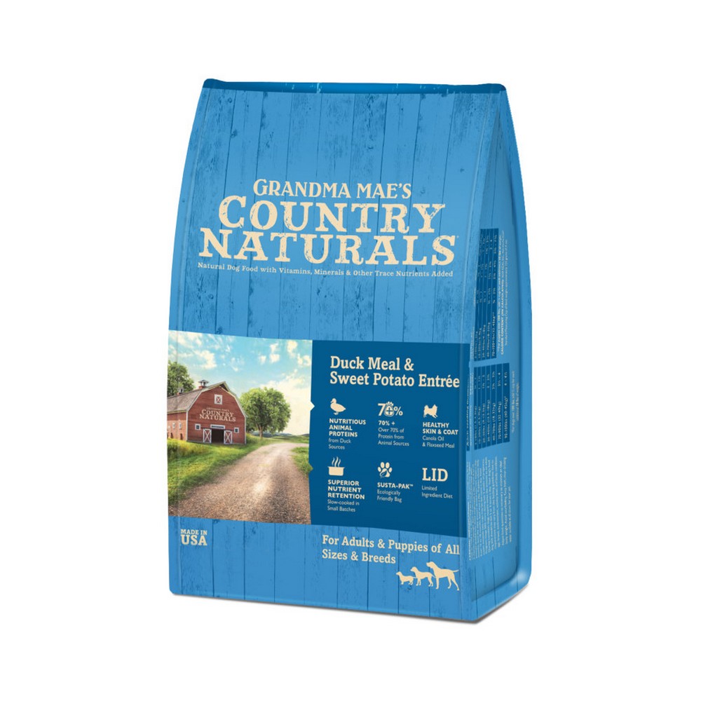 Grandma Mae's Country Naturals Dry Dog Food Duck Meal & Sweet Potato,  14 Lbs by Grandma Mae's Country Naturals