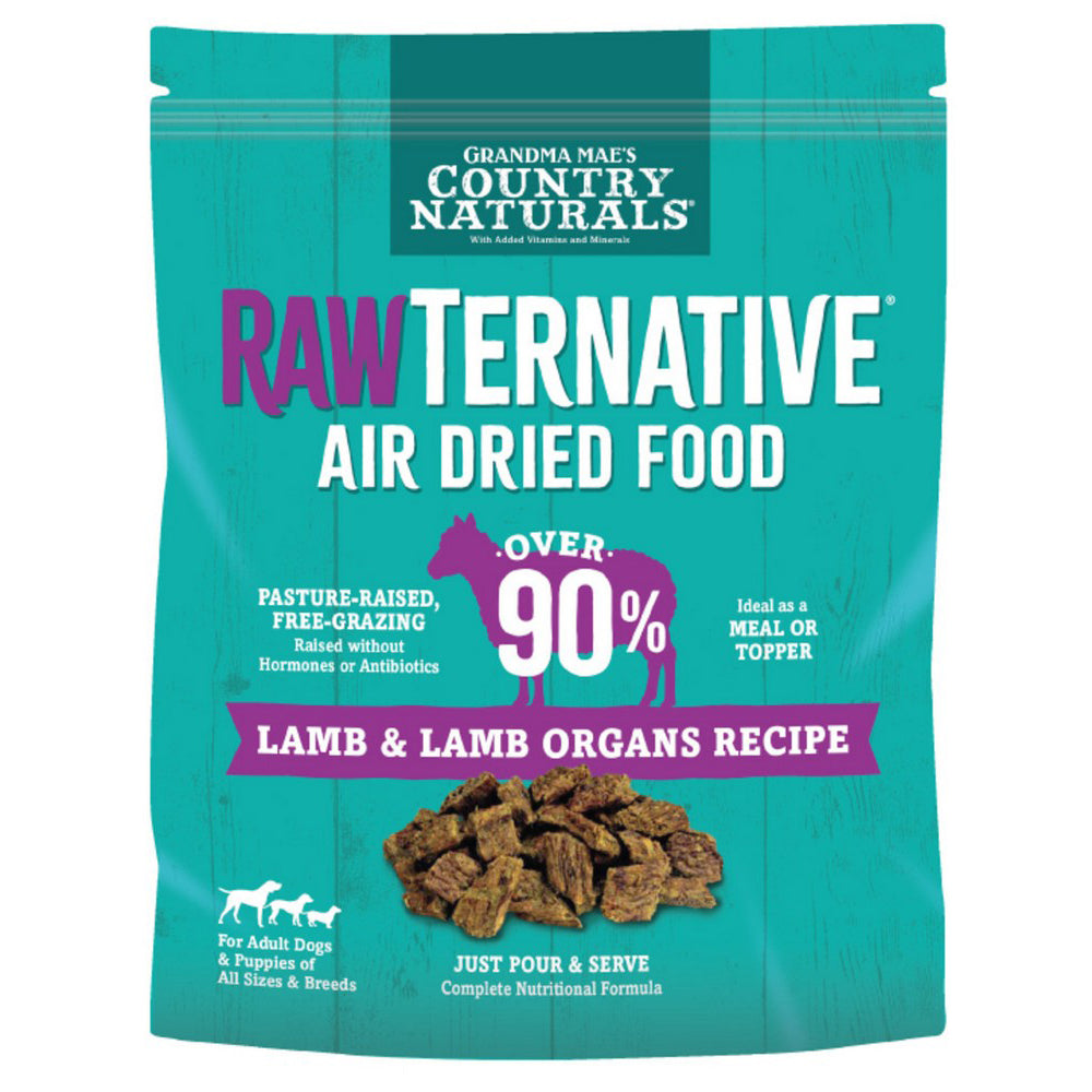 Grandma Mae's Country Naturals, Grandma Mae's Country Naturals RawTernative Air Dried Dry Dog Food, Lamb & Lamb Organs,  5 Ounces