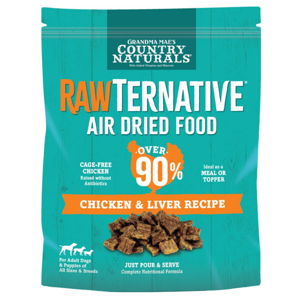 Grandma Mae's Country Naturals, Grandma Mae's Country Naturals RawTernative Air Dried Dry Dog Food, Chicken & Liver,  3 Lbs