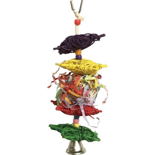 A&E Cage Company, Happy Beaks Crinkle Crinkle Little Star Bird Toy, 8.26 X 2.56 X 2.56