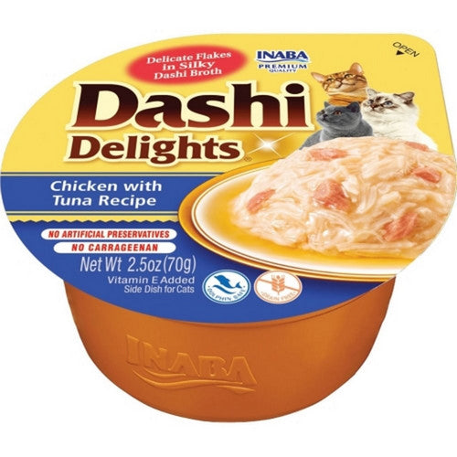 Dashi Delight, Inaba Dashi Delights Flakes In Broth, 2.5 Oz, Chicken, Tuna (Case Of 6)
