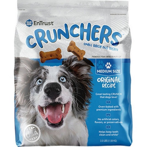 Blue Seal Entrust Crunchers Small Batch Dog Treats MEDIUM - 3.5 Lbs,Original by Blue Seal