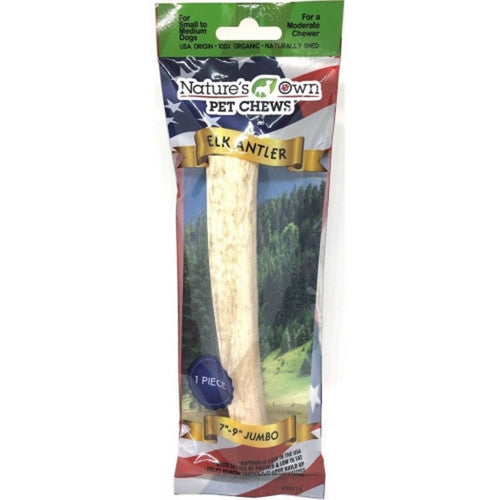 Nature's Own, Nature'S Own Usa Elk Antler, 7-9 IN-JUMBO,Natural