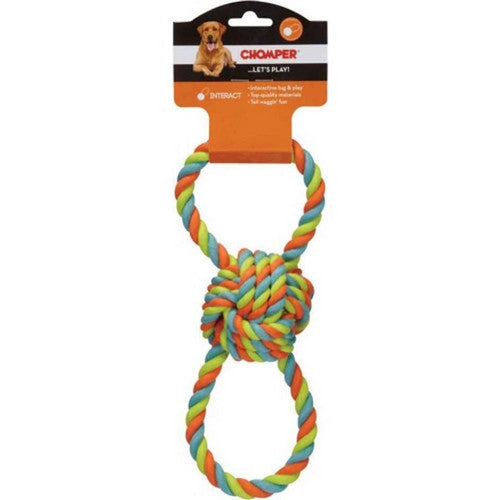 Boss Pet, Chomper Figure 8 Rope Dog Toy, 11 IN