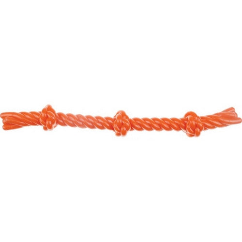 Boss Pet, Infinity Tpr 3-Knot Tpr Rope Toy, 17 Inches, Orange