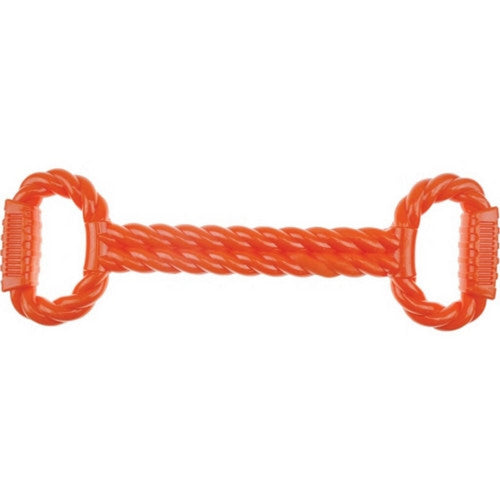 Boss Pet, Infinity Tpr Tug Toy With Handles, 18 Inches, Orange