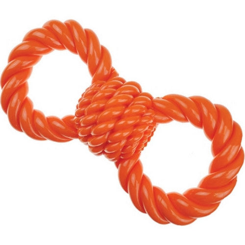 Boss Pet, Infinity Tpr Figure 8 Tug Toy, 12 Inches, Orange