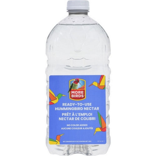 More Birds Hummingbird Nectar Ready To Use 64 Oz, Clear by Droll Yankees