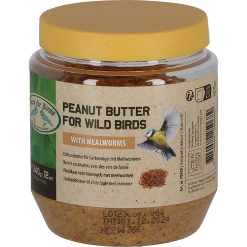 Esschert Design, Peanut Butter Bird Food With Mealworms, 8.8 Oz