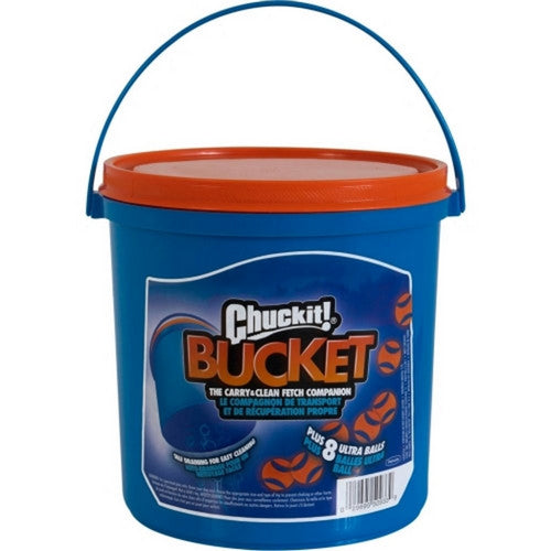 JW, Chuckit! Bucket Ultra Ball, Medium / 8 Pack,Bacon