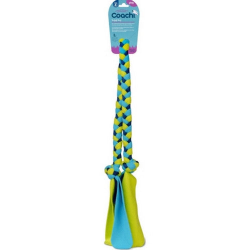 Halti, Coachi Tuggi Floppers Super Tough Tug Toy, Large,Lime/Navy