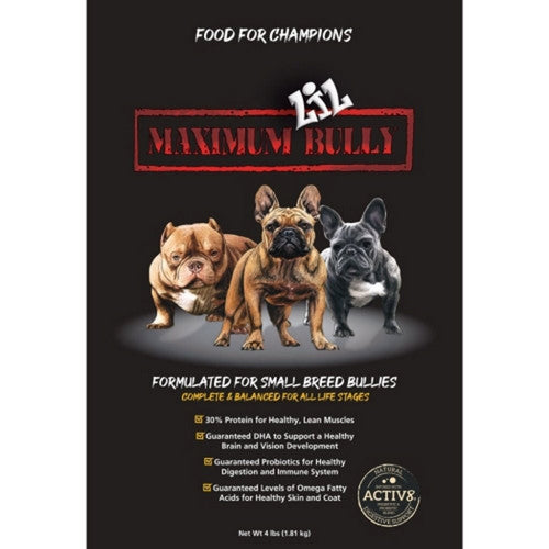 Maximum Lil Bully Dog Food 4 Lbs, Beef/Pork by Replenish
