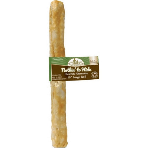 Pup Ice, Nothin' To Hide Rawhide Alternative Rolls, 10 Inches, Chicken (Case Of 24)