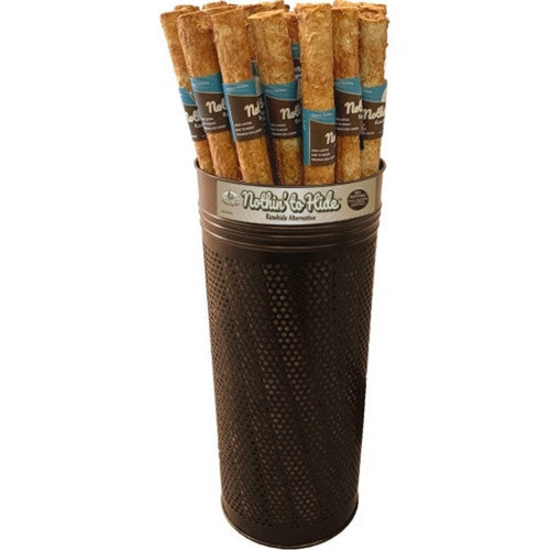 Pup Ice, Nothin' To Hide Rawhide Alternative Rolls, 24 IN-24 PC,Beef