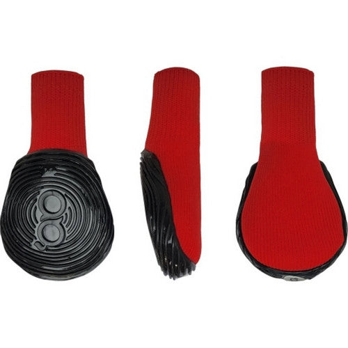 Goo-Eez, Goo-Eez Athleticaz Dog Boots, XXL  /  2 Pack,Black/Red