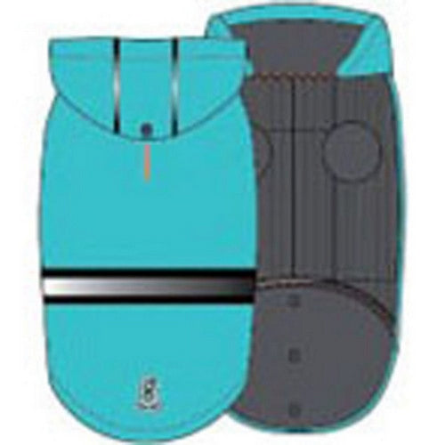Goo-Eez, Goo-Eez Reflective Hooded Raincoat, Small,Baby Blue/Grey