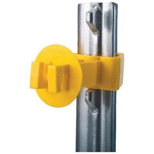 Snug Extra Length T-Post Insulator 25 Pack,Yellow by Dare