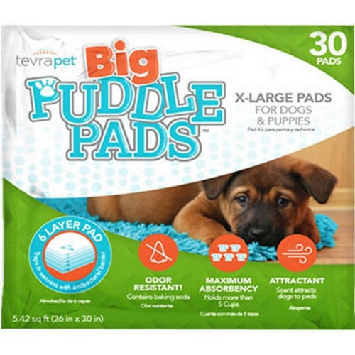 Tevrapet Big Puddle Pads 30 Count / 26X30 Inches by Tevrapet