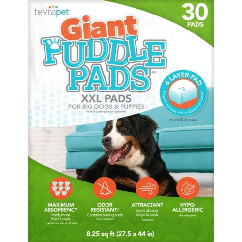 Tevrapet Giant Puddle Pads 30 Count by Tevrapet