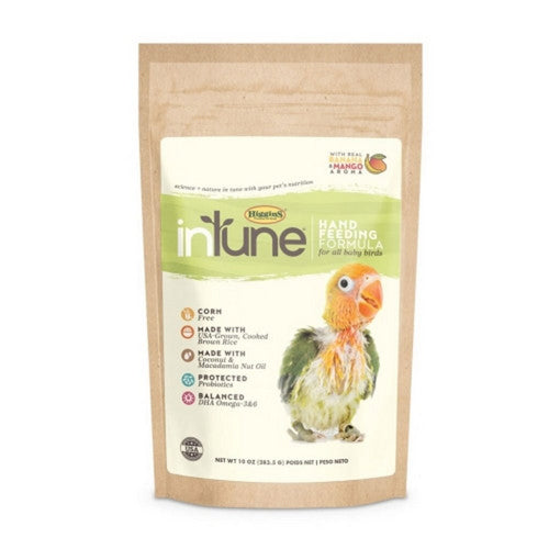 Higgins, Intune Hand Feed Formula All Baby Birds, 10 Oz