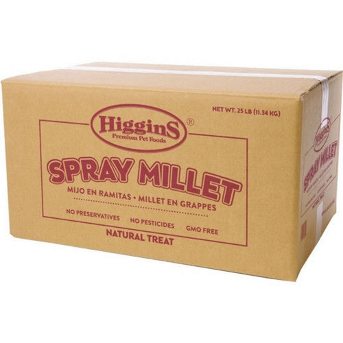 Higgins Spray Millet Natural Avian Treat 25 Lbs by Higgins