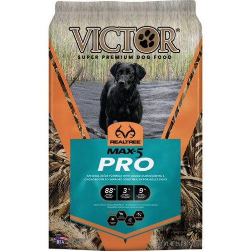 Realtree Max-5 Pro Dry Dog Food 40 Lbs,Beef/Fish/Duck by Eagle Mountain
