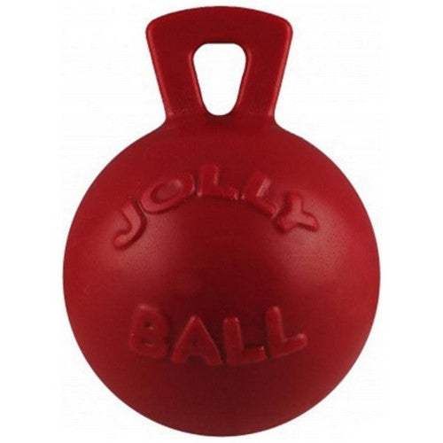 Jolly Pets Tug-N-Toss Ball Small-4.5 Inches, Red by Jolly Pets