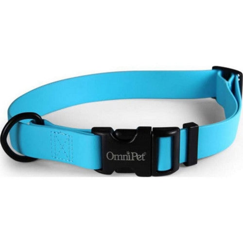 Carnival Biothane Dog Collar 3/4 X 14 X 20 Litres,Light Blue by Omni Pet