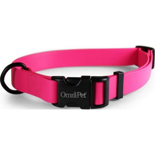 Carnival Biothane Dog Collar 3/4 X 14 X 20 Litres,Ruby by Omni Pet