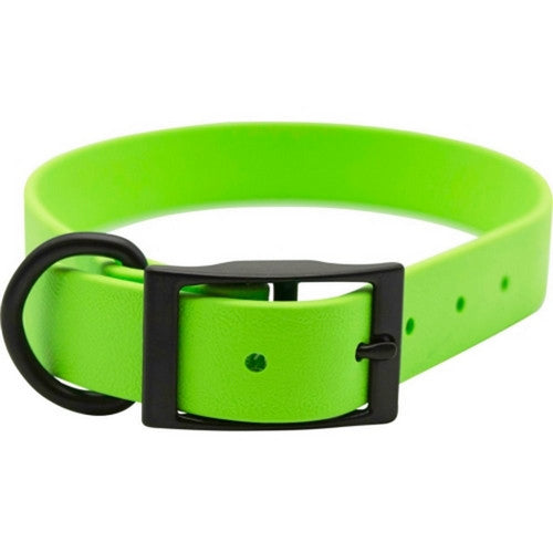 Omni Pet, Zeta Biothane Dog Collar W/ Blk Hardware, 3/4 X 18 Inches,Lime Green