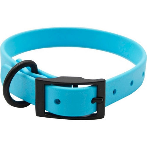 Omni Pet, Zeta Biothane Dog Collar W/ Blk Hardware, 1 X 26 Inches,Light Blue