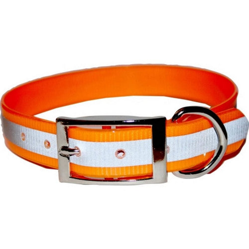 Omni Pet, Sunglo Reflective Dog Collar, 1 X 25 Inches,Orange