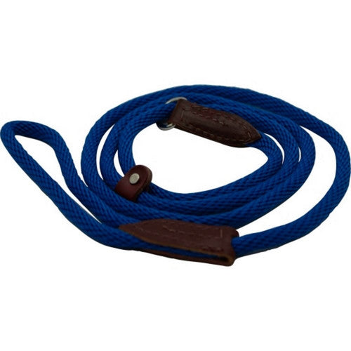 British Slip Loop Rope Leads For Dogs 6 Feet,Blue by Omni Pet