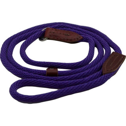 British Slip Loop Rope Leads For Dogs 6 Feet,Purple by Omni Pet
