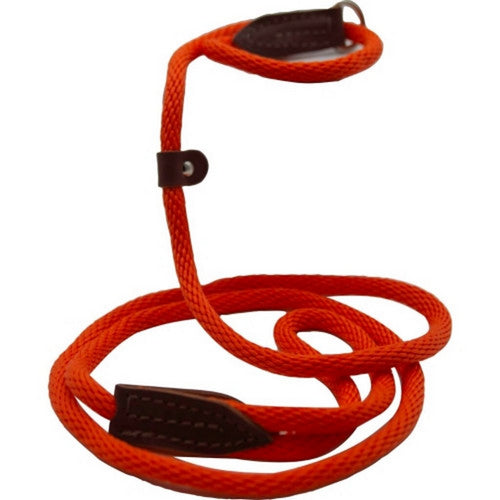 British Slip Loop Rope Leads For Dogs 6 Feet,Orange by Omni Pet