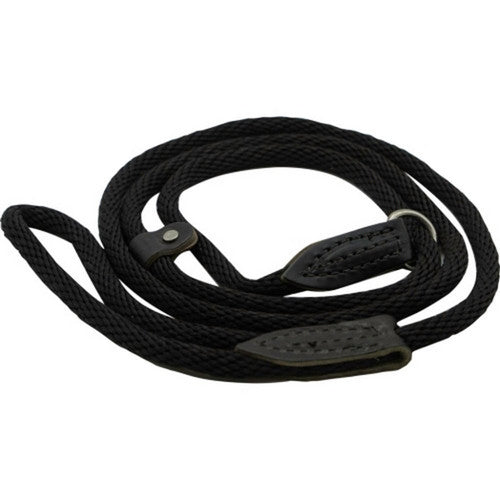 British Slip Loop Rope Leads For Dogs 6 Feet,Black by Omni Pet