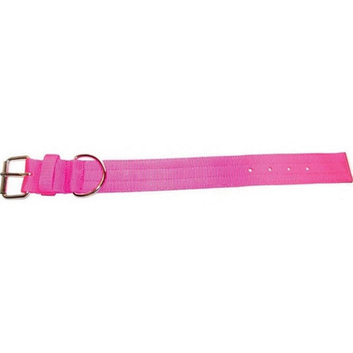 Omni Pet, Bravo 2 Ply Nylon Dog Collar, 2 X 25 Inches,Neon Pink