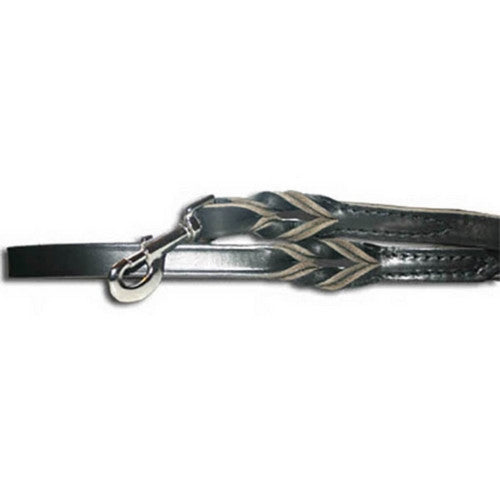 Omni Pet, Omnipet Latigo Twist Leather Lead, 3/4 Inches X 4Feet,Black