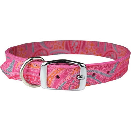 Omni Pet, Leather Paisley Dog Collar, 3/4 X 16 Inches,PInchesk