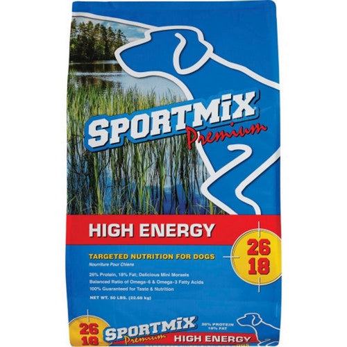 Sportmix Adult Hi-Energy Mini Chunk Dog Food 50 Lbs,Chicken by Earthborn