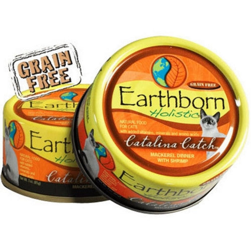 Earthborn, Holistic Catalina Catch Grain Free Cat Food, 5.5 Oz, Mackerel/Shrimp (Case Of 24)