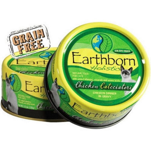 Earthborn, Holistic Chicken Catcciatori Grain Free Cat Food, 5.5 Oz, Chicken/Gravy (Case Of 24)