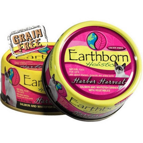 Earthborn, Holistic Harbor Harvest Grain Free Cat Food, 5.5 Oz, Salmon/Whitefis (Case Of 24)