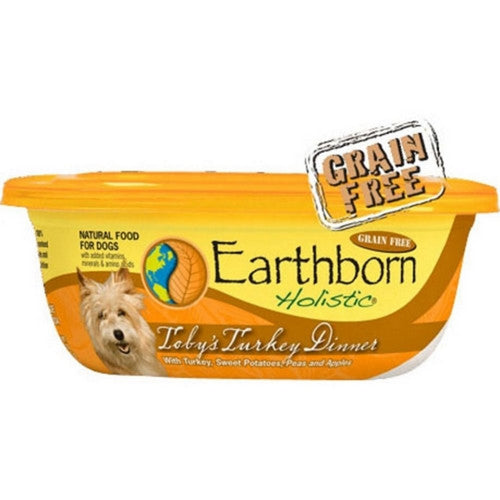 Earthborn, Holistic Toby'S Turkey Dinner Grain Free Tub, 8 Oz, Turkey (Case Of 8)