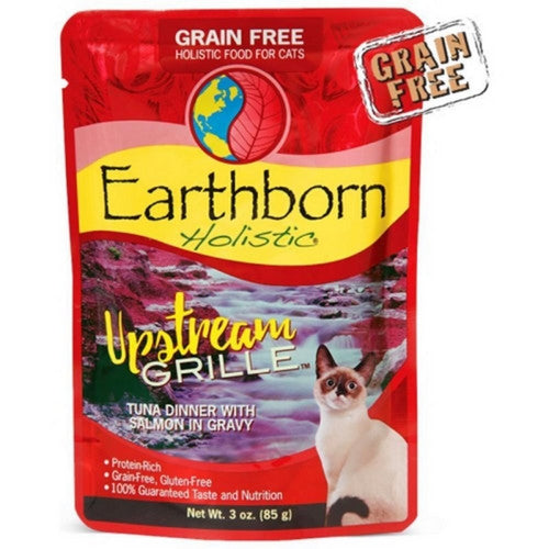 Earthborn, Holistic Upstream Grille Grain Free Cat Pouch, 3 Oz, Tuna/Salmon (Case Of 24)